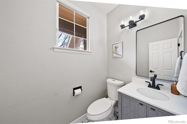 1053 Snow Lily Ct, Castle Pines, CO 80108 - half bathroom featuring vanity and toilet