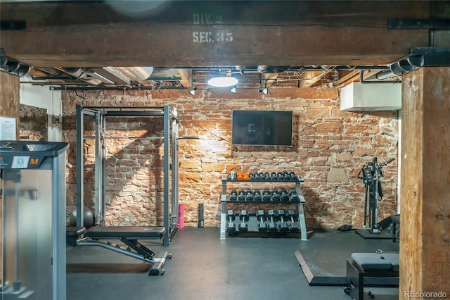 view of workout room