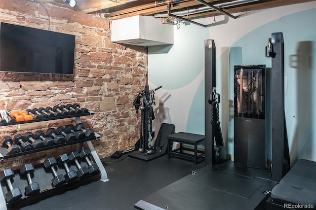 view of workout area