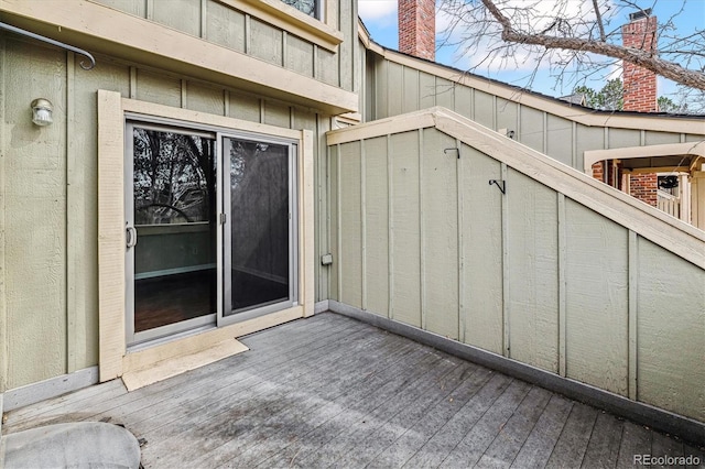 view of patio featuring a deck