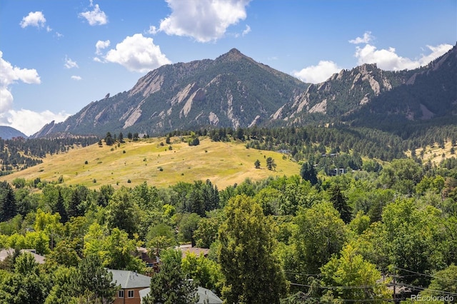 850 20th St Unit 203, Boulder, CO 80302 - view of mountain background with a heavily wooded area