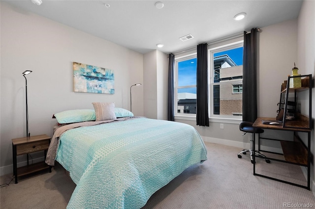 bedroom featuring carpet flooring