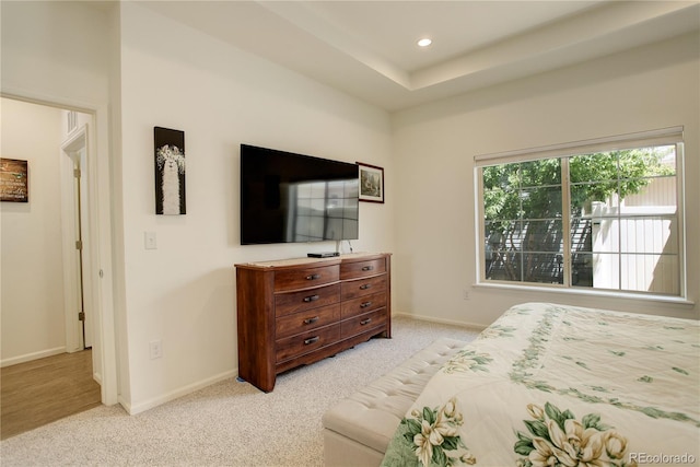 6717 Golden Briar Ln, Colorado Springs, CO 80927 - bedroom featuring light carpet, baseboards, and recessed lighting
