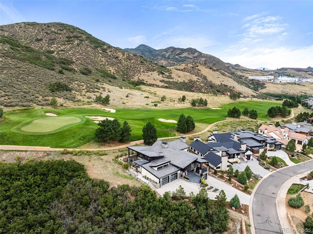 exterior space featuring a mountain view