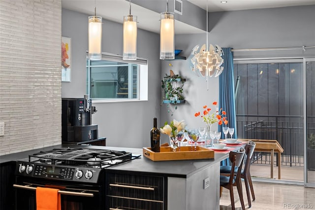 2539 Lawrence St, Denver, CO 80205 - kitchen featuring gas range oven