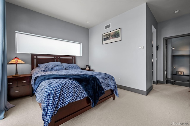 2539 Lawrence St, Denver, CO 80205 - bedroom featuring light colored carpet and recessed lighting