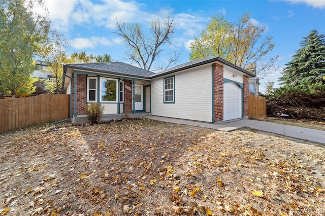 ranch-style house with a garage