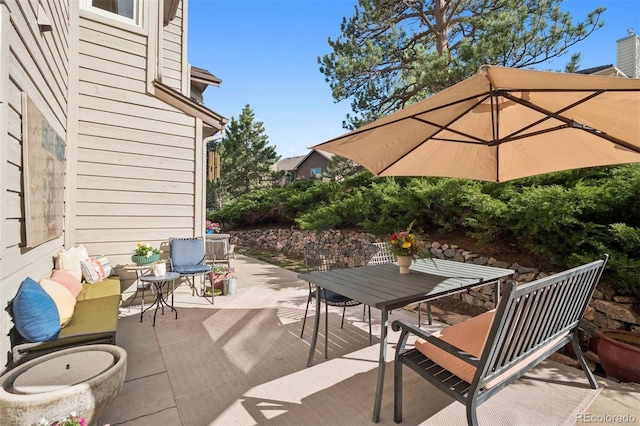 31402 N Bermuda Dunes Dr, Evergreen, CO 80439 - view of patio featuring outdoor dining area