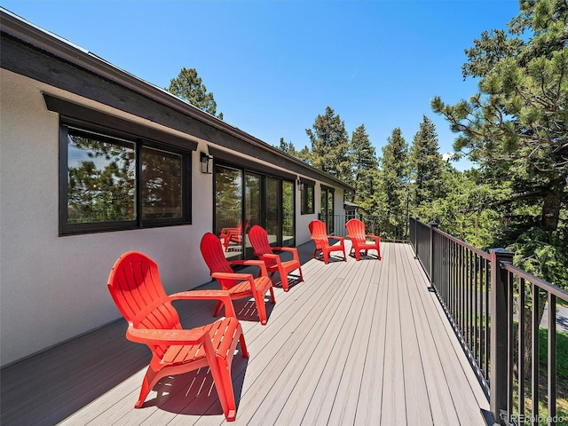 31756 Buffalo Park Rd, Evergreen, CO 80439 - view of wooden deck