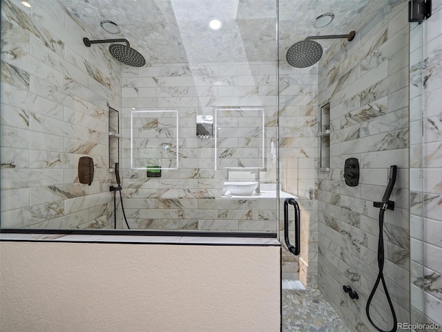 31756 Buffalo Park Rd, Evergreen, CO 80439 - full bath with a shower stall