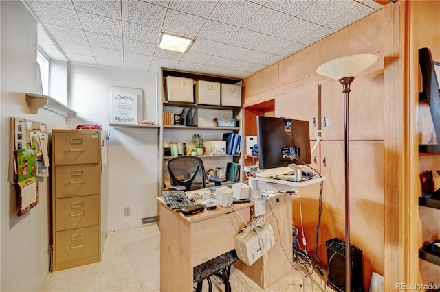view of home office