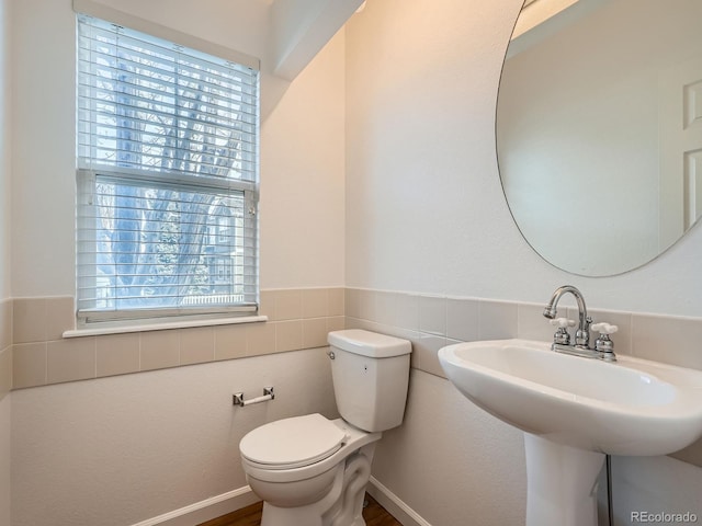 bathroom with toilet and sink