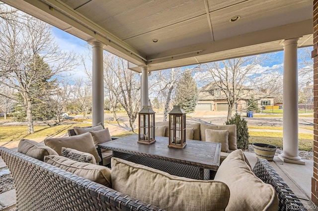 view of patio / terrace featuring outdoor lounge area