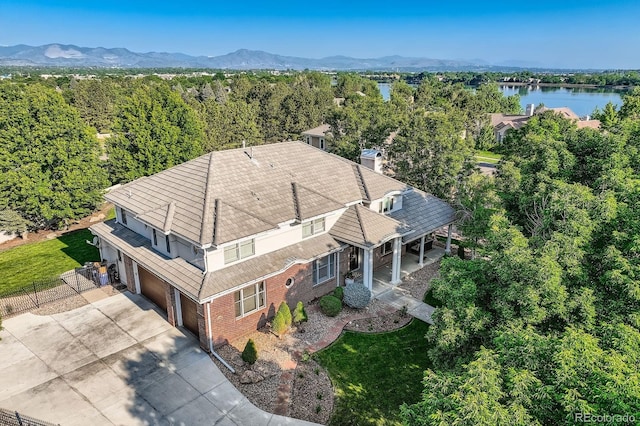 6790 W Crestline Ave, Littleton, CO 80123 - view from above of property with a water and mountain view