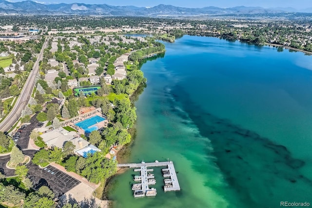 6790 W Crestline Ave, Littleton, CO 80123 - drone / aerial view of a water and mountain view