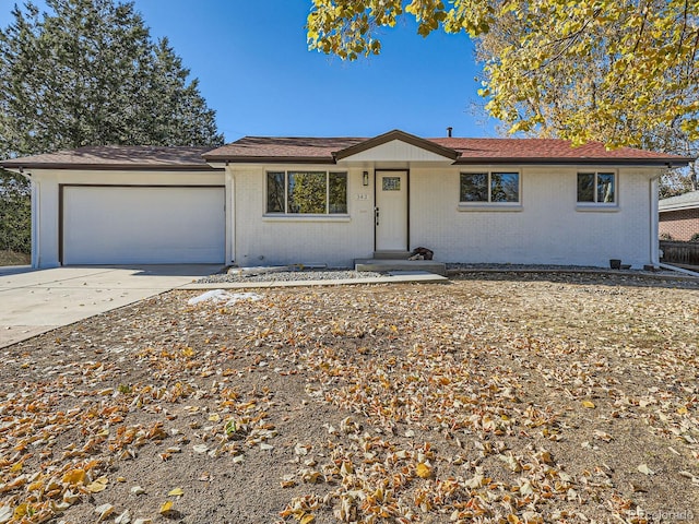 ranch-style house with a garage