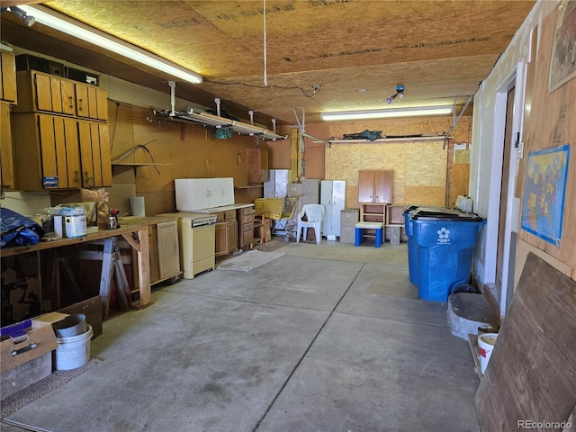 5621 Demott Ave, Commerce City, CO 80022 - interior space with fridge