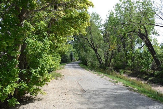 view of road