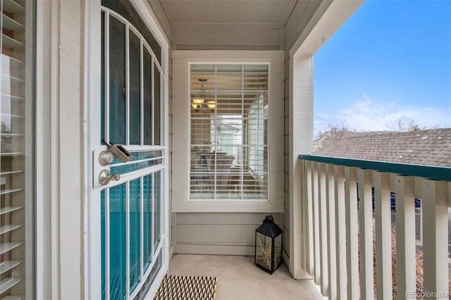 view of balcony