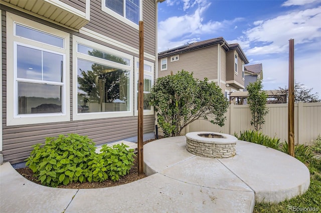 5010 Eaglewood Ln, Johnstown, CO 80534 - view of patio featuring a fire pit