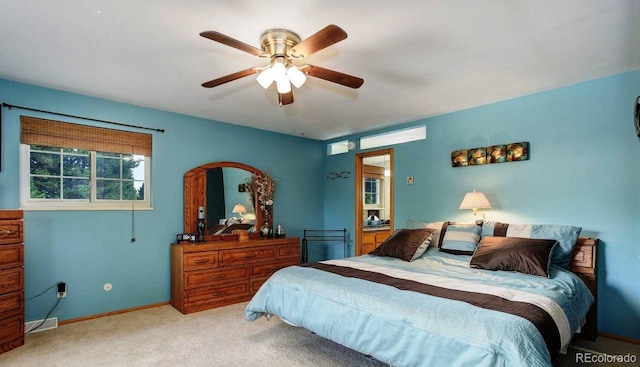 8866 E Easter Ave, Centennial, CO 80112 - bedroom featuring carpet, a ceiling fan, and baseboards