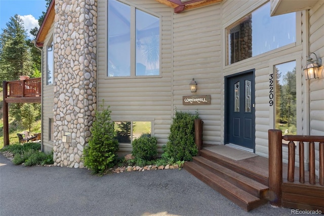 32209 Blue Springs Dr, Evergreen, CO 80439 - property entrance