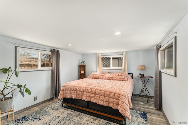 3768 S Acoma St, Englewood, CO 80110 - bedroom featuring recessed lighting, baseboards, and wood finished floors
