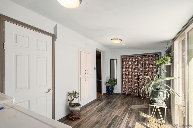 3768 S Acoma St, Englewood, CO 80110 - entryway featuring dark wood-style flooring