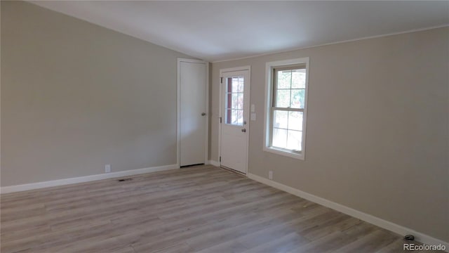 150 Palmer Ave, Poncha Springs, CO 81242 - entryway with lofted ceiling and light wood-style floors