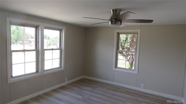 150 Palmer Ave, Poncha Springs, CO 81242 - empty room featuring wood finished floors and a ceiling fan