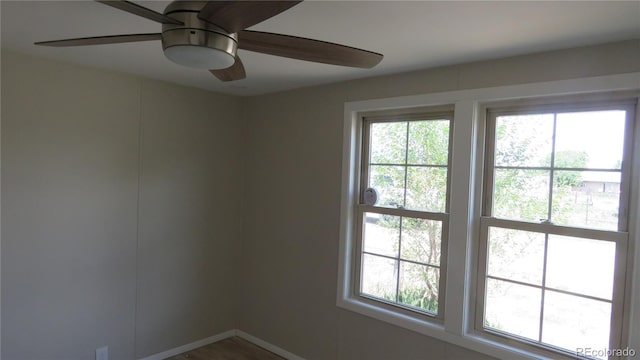150 Palmer Ave, Poncha Springs, CO 81242 - empty room with plenty of natural light and ceiling fan