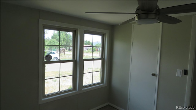 150 Palmer Ave, Poncha Springs, CO 81242 - empty room featuring healthy amount of natural light and ceiling fan