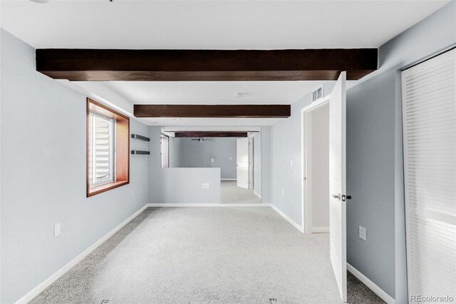 5282 E 116th Ave, Thornton, CO 80233 - corridor featuring beamed ceiling and light colored carpet
