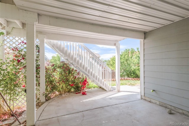 5282 E 116th Ave, Thornton, CO 80233 - view of patio / terrace featuring stairway