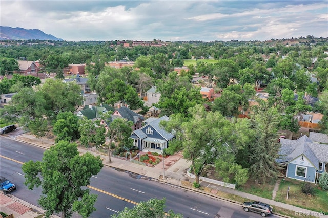 drone / aerial view with a residential view