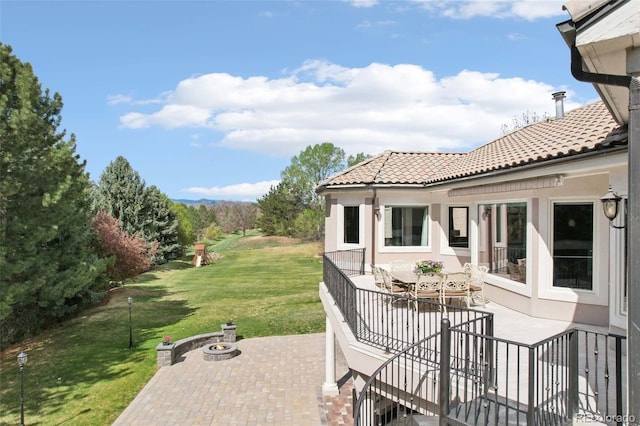 view of patio / terrace featuring outdoor dining area