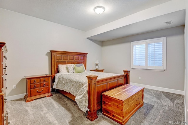 bedroom with carpet