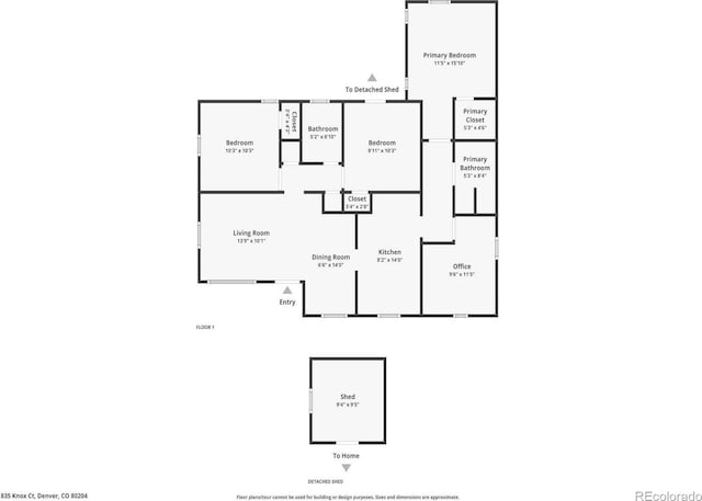 835 Knox Ct, Denver, CO 80204 - plan