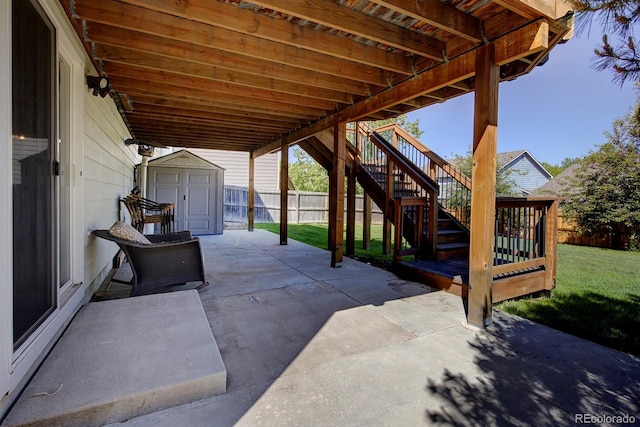 22739 E Prentice Pl, Aurora, CO 80015 - view of patio with stairs