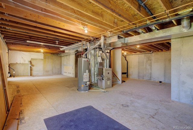 22739 E Prentice Pl, Aurora, CO 80015 - unfinished below grade area with water heater and heating unit