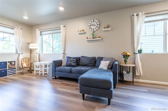 12743 Ulster St, Thornton, CO 80602 - living area with wood finished floors and recessed lighting