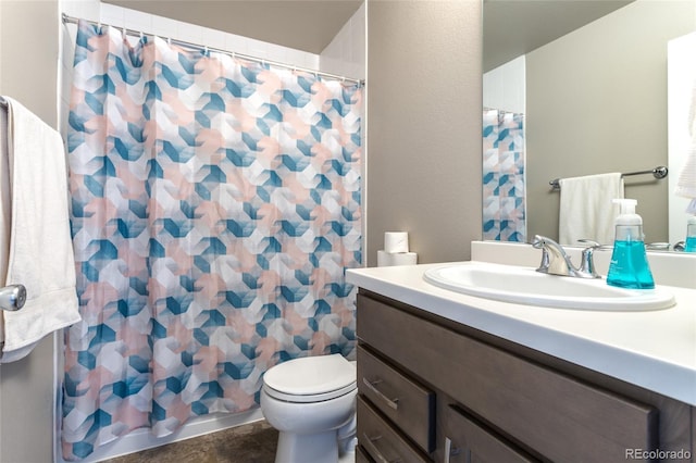 12743 Ulster St, Thornton, CO 80602 - full bathroom with vanity and a shower with shower curtain