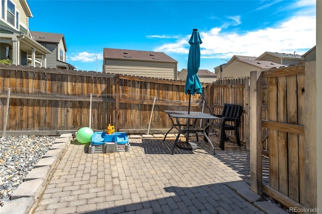 12743 Ulster St, Thornton, CO 80602 - fenced backyard with a patio area and outdoor dining area