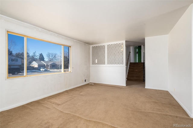 view of carpeted empty room