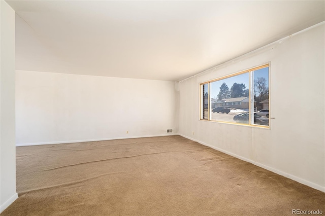 view of carpeted empty room