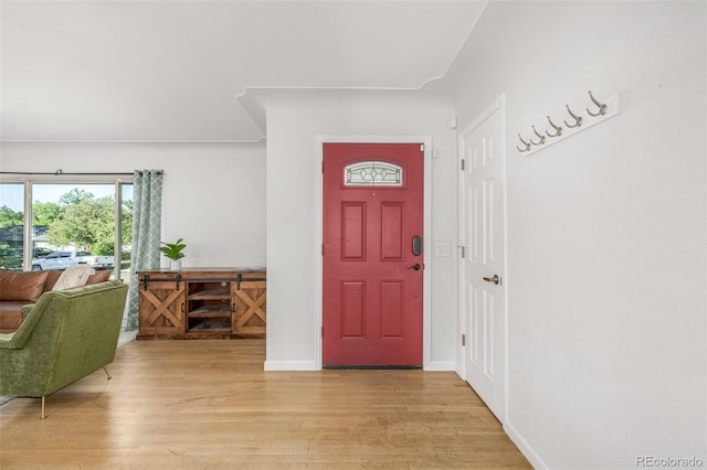 6273 S Prescott St, Littleton, CO 80120 - entrance foyer with light wood-style floors and baseboards