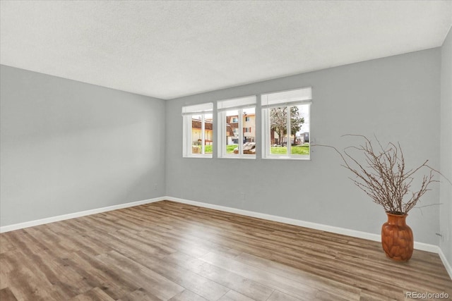 10211 Ura Ln Unit 101, Thornton, CO 80260 - unfurnished room featuring wood finished floors and a textured ceiling