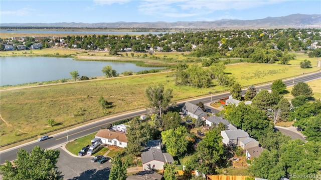 10463 Kipling Ct, Broomfield, CO 80021 - aerial view of residential area with a water and mountain view