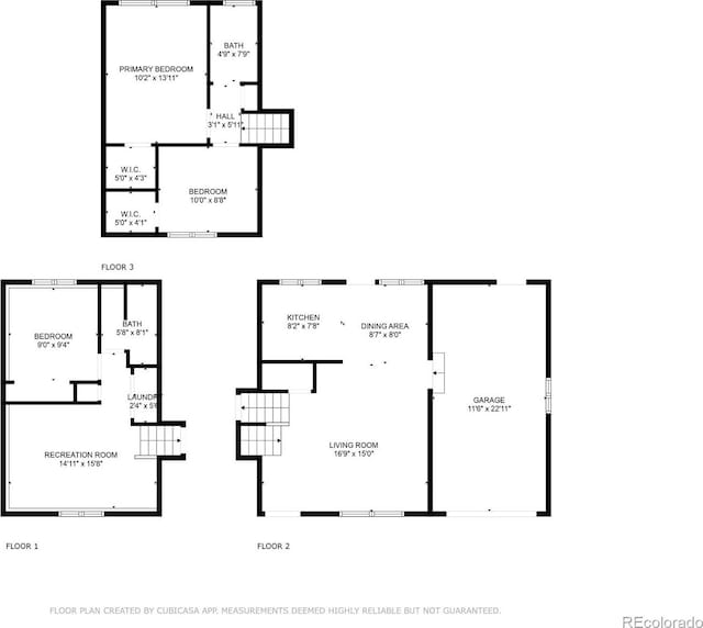 10463 Kipling Ct, Broomfield, CO 80021 - view of floor plan / room layout