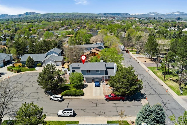 411 S Cody Ct, Lakewood, CO 80226 - aerial perspective of suburban area featuring a mountain backdrop